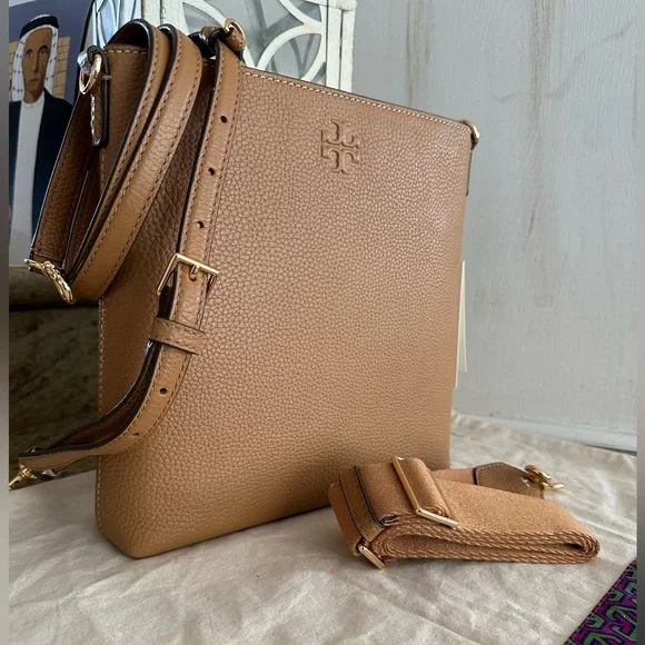 New Tory burch Thea swingpack crossbody/shoulder bag tiramisu color - Picture 1 of 11